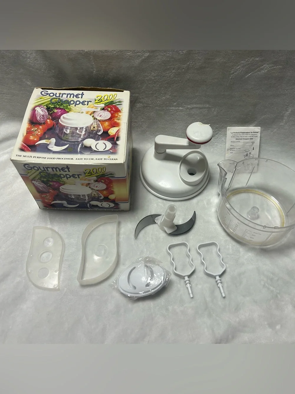 Gourmet Chopper 2000 manual multi-purpose food processor